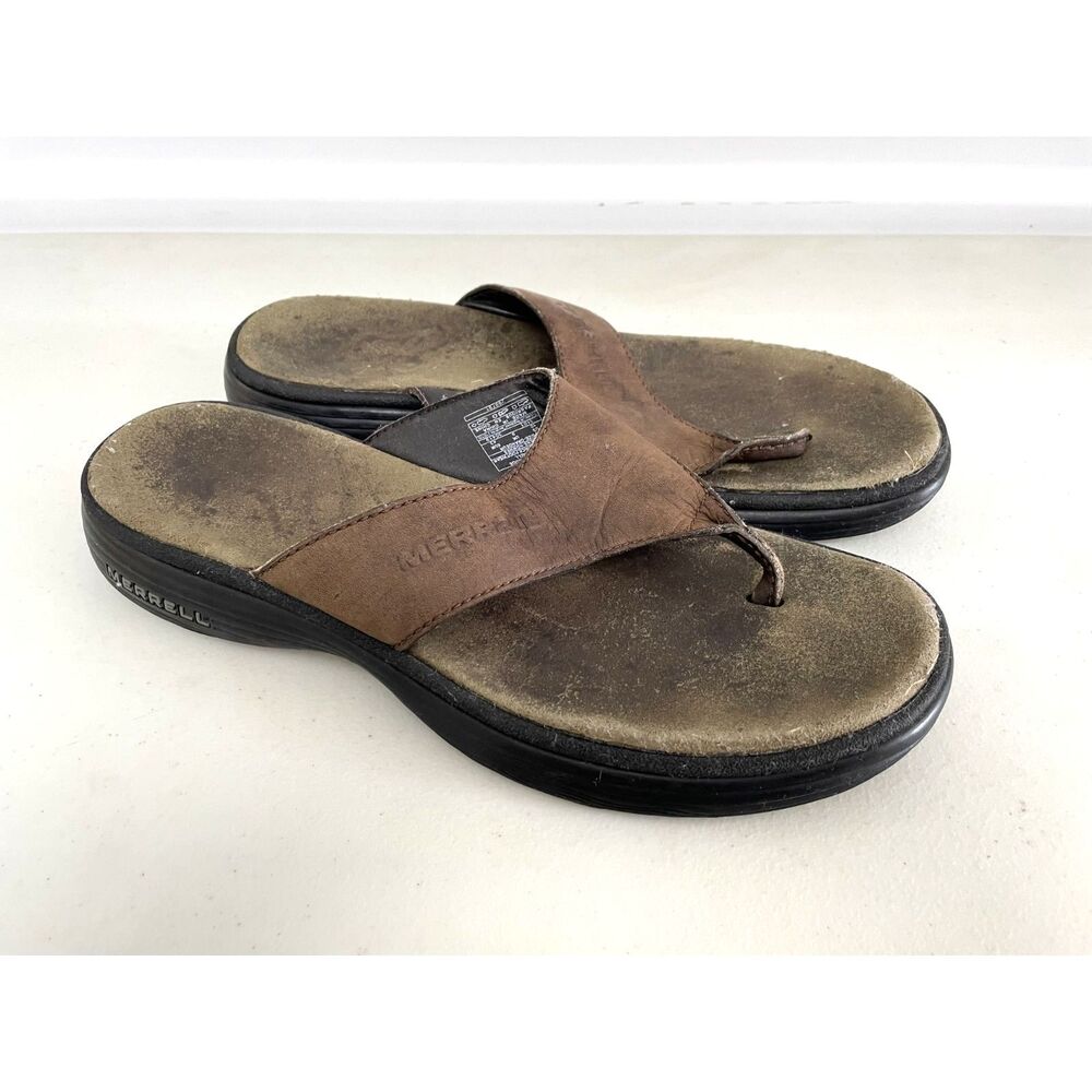 Merrell Topo Sun Fudge Men's 10 Flip Flops/Sandals